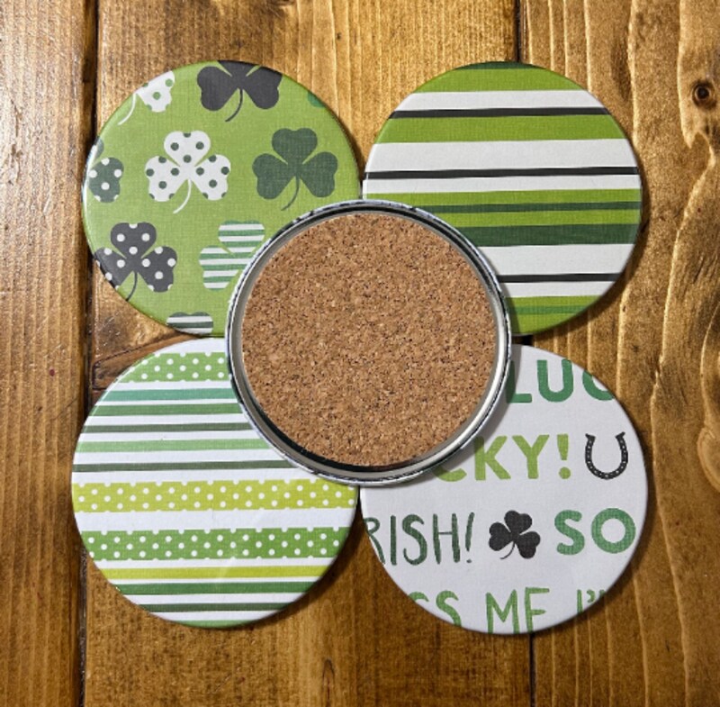 Button coaster hot sale set
